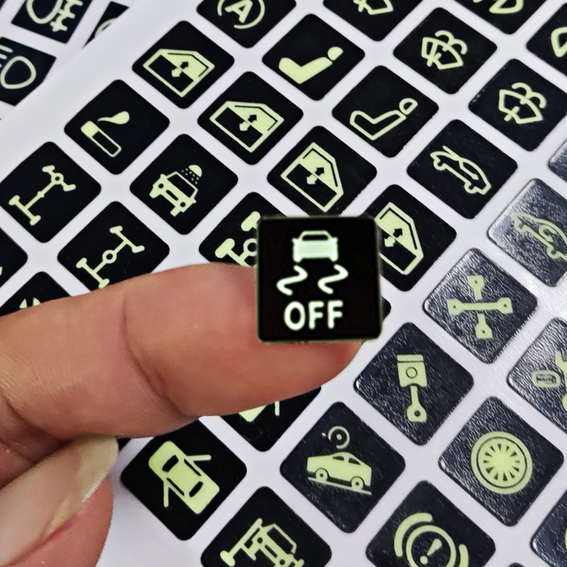 car window button luminous stickers car window lift switch