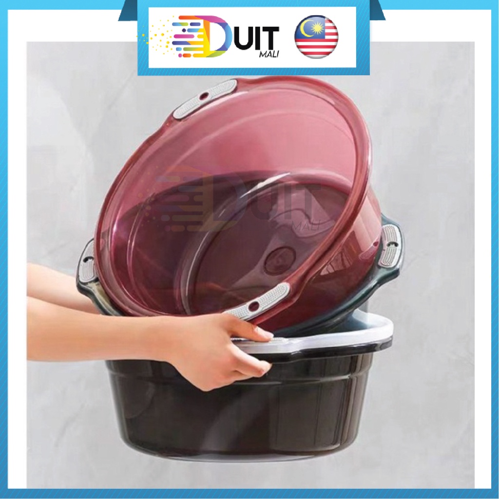 DM Multipurpose Water Bucket Transparent Portable Large Capacity Toilet ...
