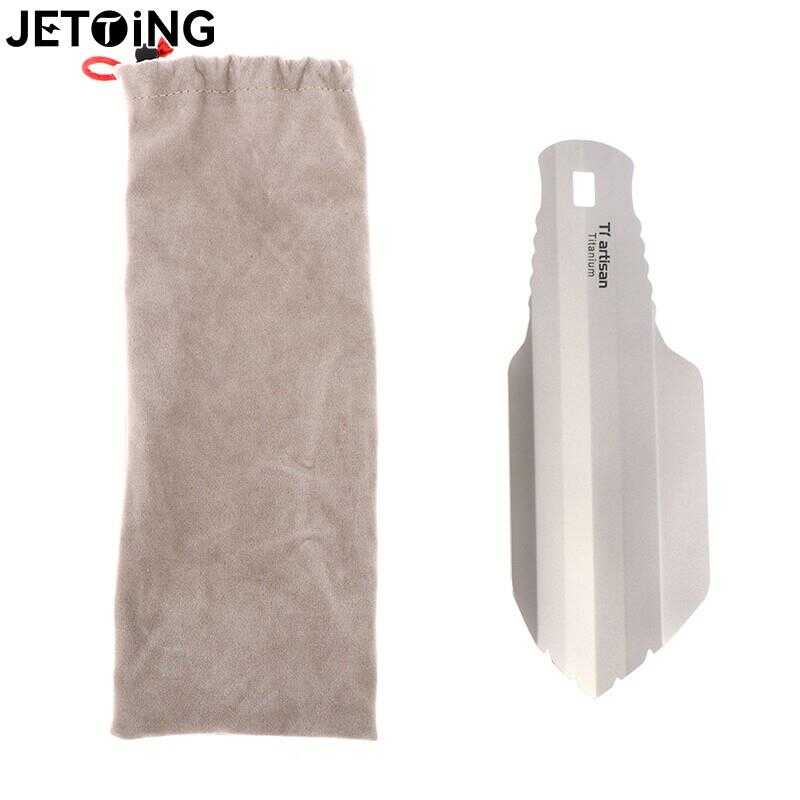 Pure Titanium Ultralight Backpacking Potty Trowel Outdoor Compact Poop