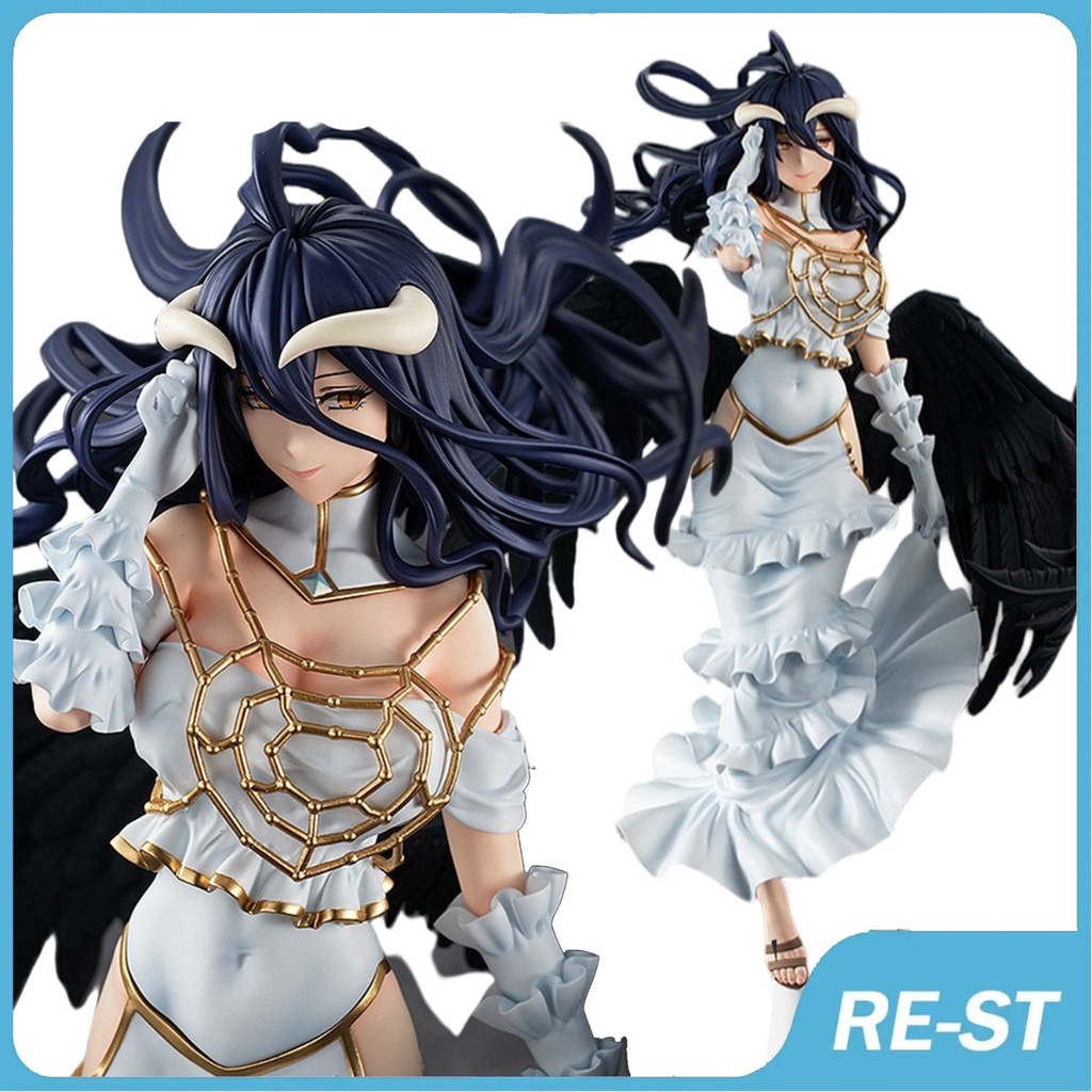 30cm Overlord Albedo Wing Ver Sexy Nude Anime Girl Pvc Action Hentai Figure Collection Model