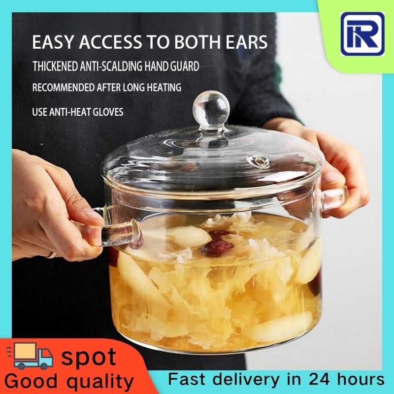 Borosilicate Glass Microwavable Oven Safe Instant Noodle Cooking Pot