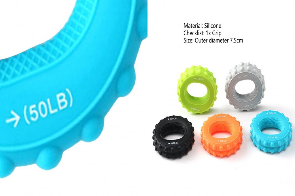 [AM] Washable Grip Strengthener for Home Silicone Finger Gripper Hand