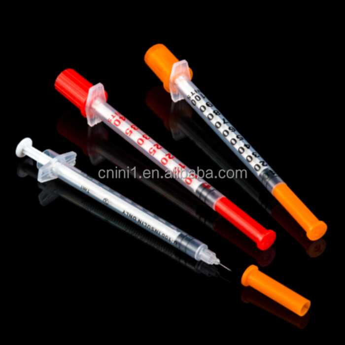 Syringe Hypodemic Insulin Disposable 100 Iu Sterile Insulin Syringe