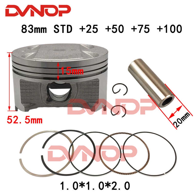 Motorcycle AN400 na may piston ring kit para sa Suzuki Burgman Skywave ...