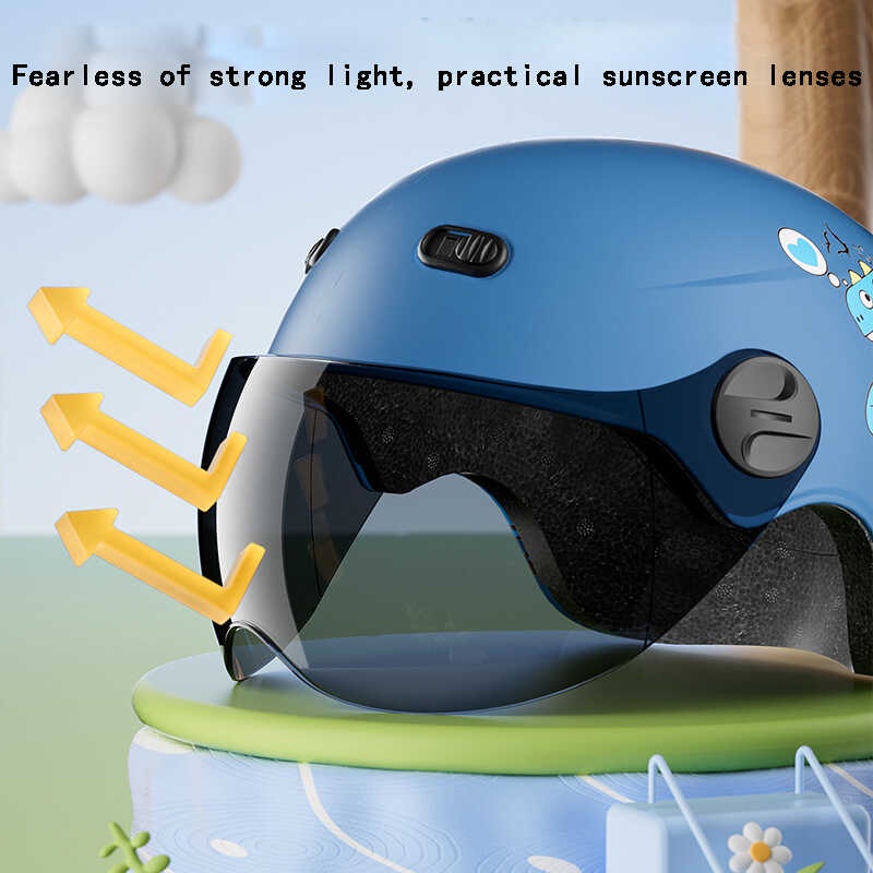 Motorcycle helmets Children's safety sun protection half helmet Safe ...