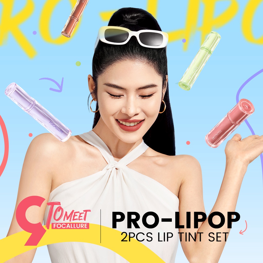 FOCALLURE 9th Anniversary Pro-Lipop 2pcs Watery Lip Tint Set Matte ...