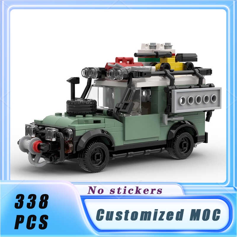 City Vehicle MOC Land Rover Classic Defender 90 Building Blocks Model ...