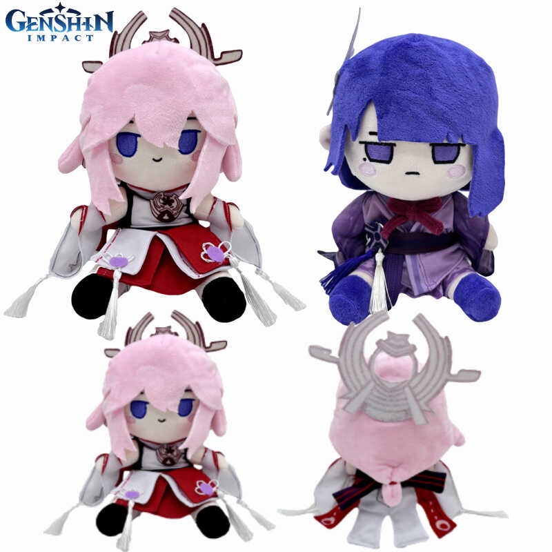 Genshin Impact Yae Miko Plush Kawaii Zhong Li Xiao Hutao Pluahies ...