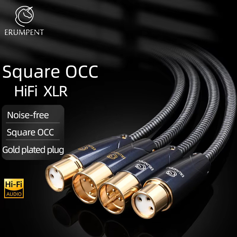 HiFi XLR Cable for Microphone Mixer Amplifier High Quality Square OCC ...