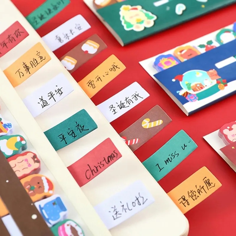 120 Sheets Self Adhesive Christmas Series Index Tabs/ Christmas Tree ...