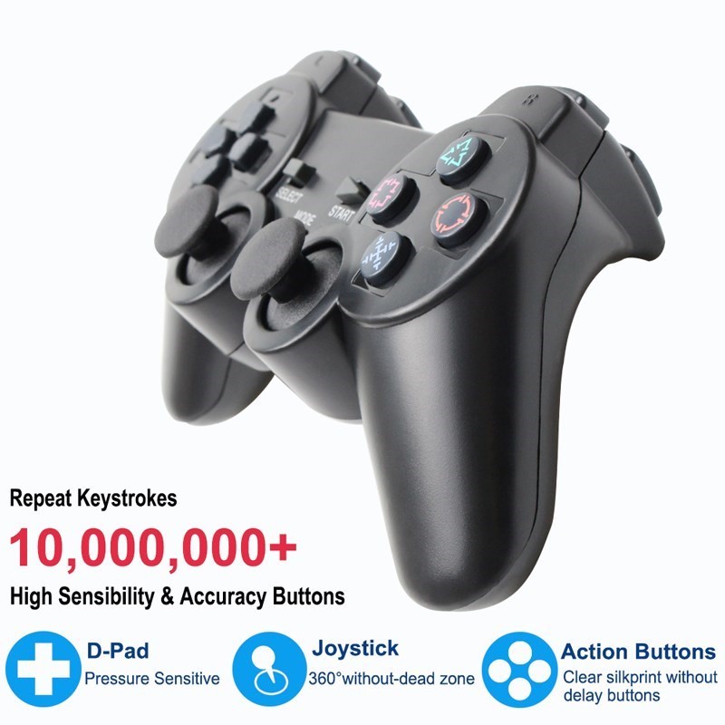 Transparent Color Wireless Gamepad for Sony PS2 Controller for ...