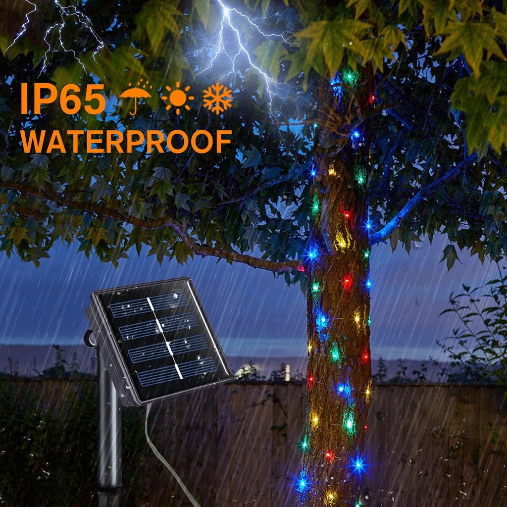 8 Modes 50 100 200 300LED Solar String Fairy Light Waterproof Twinkle ...