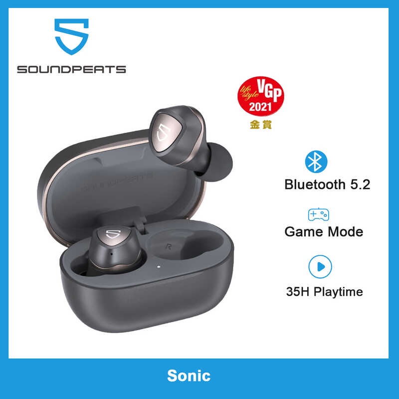 SOUNDPEATS for Sonic Game Mode Wireless Earbuds Bluetooth 5.2 QCC3040 ...