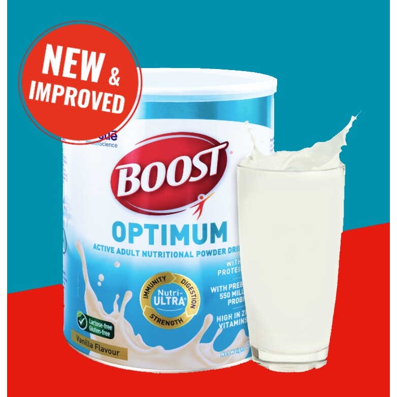 Nestle Boost Optimum Vanilla Adult Milk Powder 800g Jan 2024 Exp