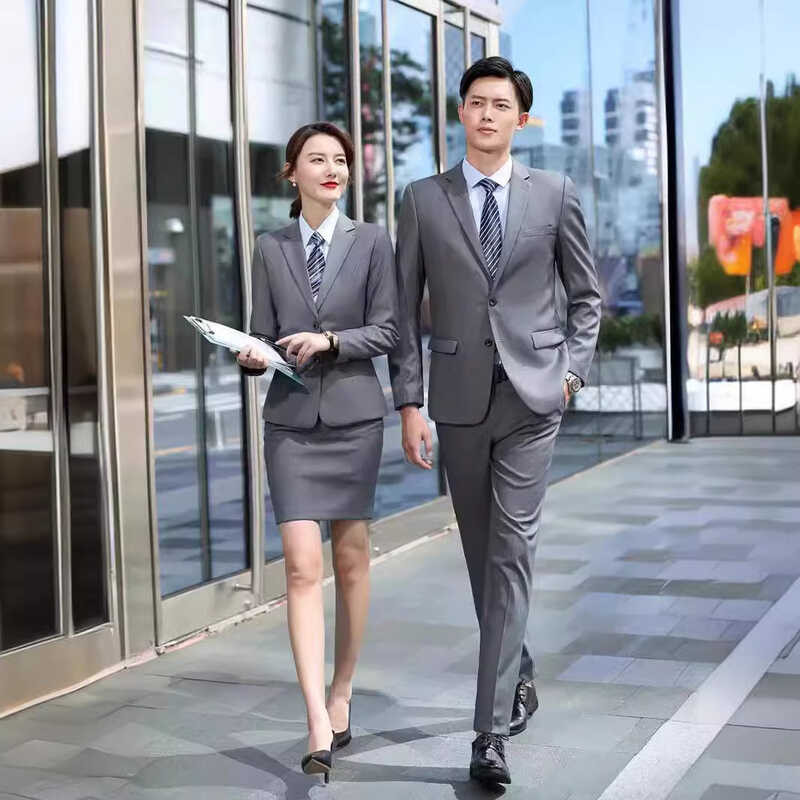 Business suit formal attire unisex professional suit civil servant ...