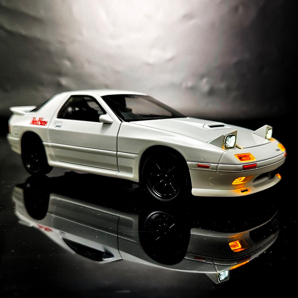 1:24 INITIAL D Mazda RX7 RX-7 Supercar Alloy Model Car Toy Diecasts ...