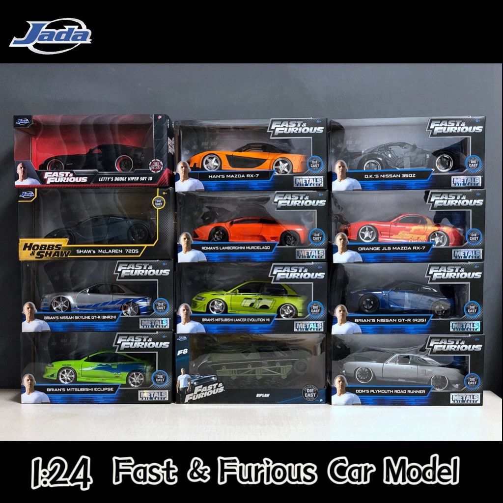 1:24Jada Fast and Furious Brian’s GTR-34 Mazda RX-7 Supra High ...