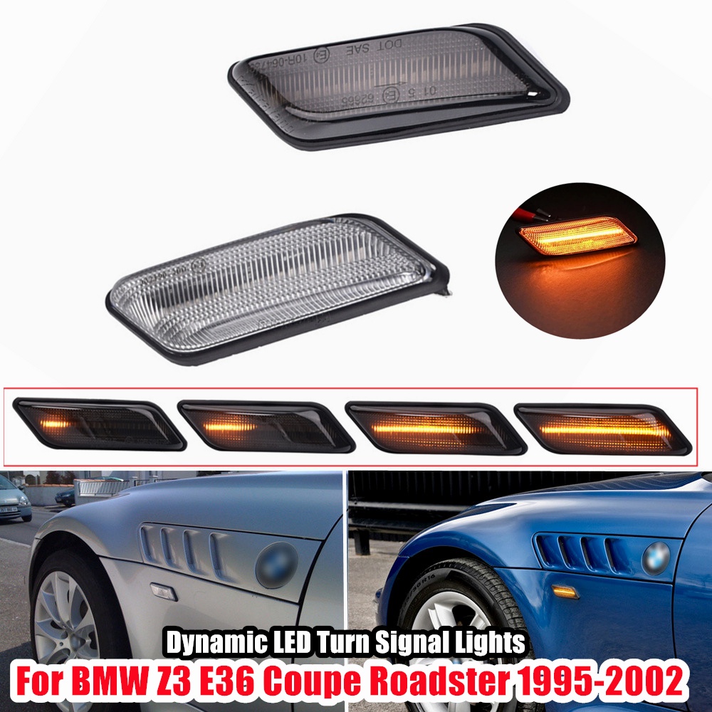 2PCS Dynamic LED Turn Signal Lights For BMW E36 Z3(Coupe/Roadster)1994 ...