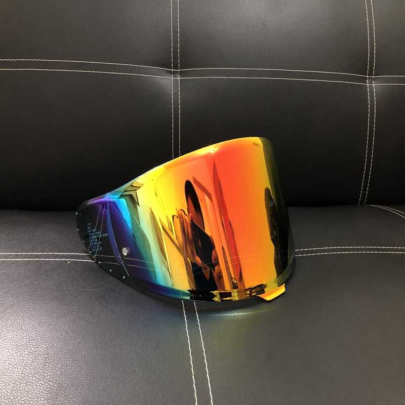 Rf-1400 Helmet Visor Lens Fits Shoei Rf1400 Cwr-f2 Nxr 2 Rainbow Orange 