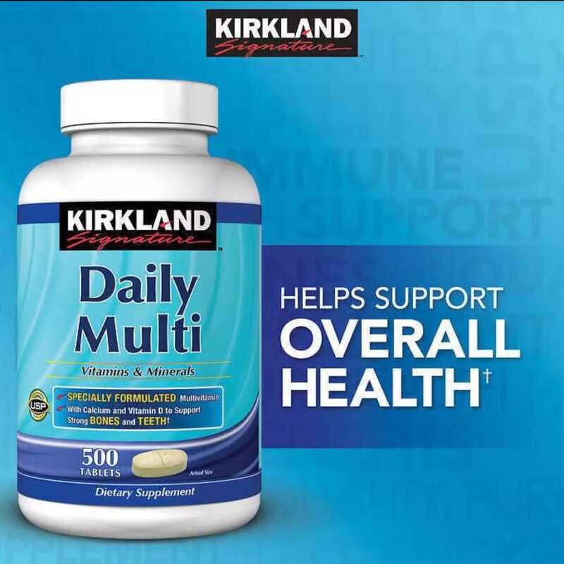Daily Multivitamins Kirkland 500 tabs Shopee Philippines