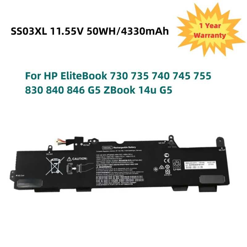 passend für Laptop HP Elitebook 745 G5, 745 G6, 840 G5, Typ SS03XL u.a