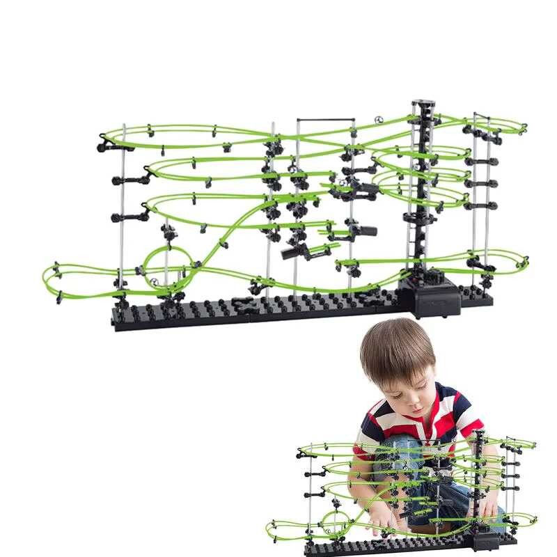 Run Marble Maze Race Track Games Spacerail Roller Coaster Electric ...