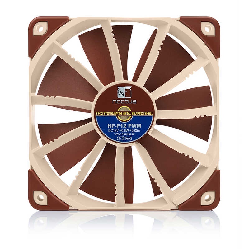 Noctua Nf-f12 Computer Case Fan 120mm Pwm Damping Silent Radiator Para 