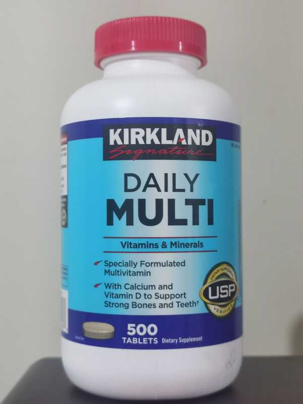 Kirkland Daily Multi 500 tablet multivitamin mineral Supplement with vitamin C D zinc calcium