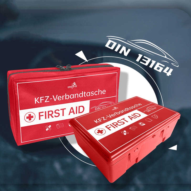 DIN 13164 First Aid Kit Emergency Medical First Aid Bag Car First Aid