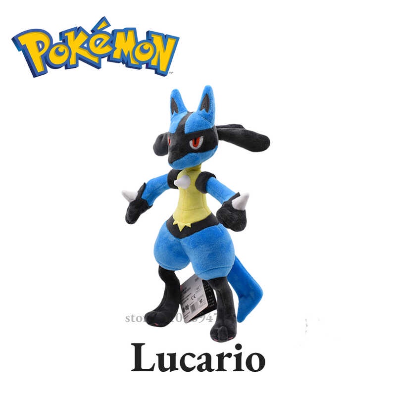 28Cm Go Lucario Plush Dolls Pocket Monsters Plushies Collection Soft ...