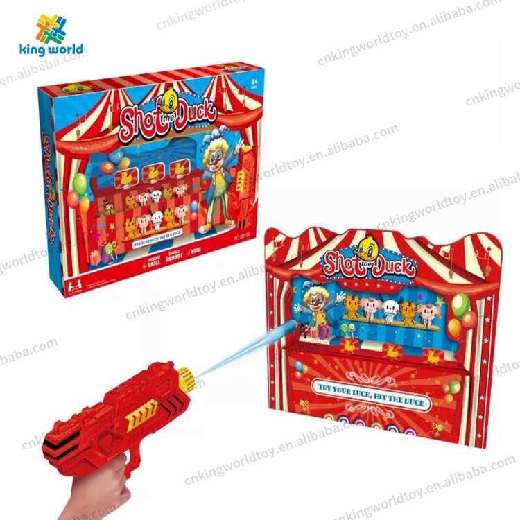 Batang Arcade Duck Shoot Mga Laruan Musika Playground Shooting Duck