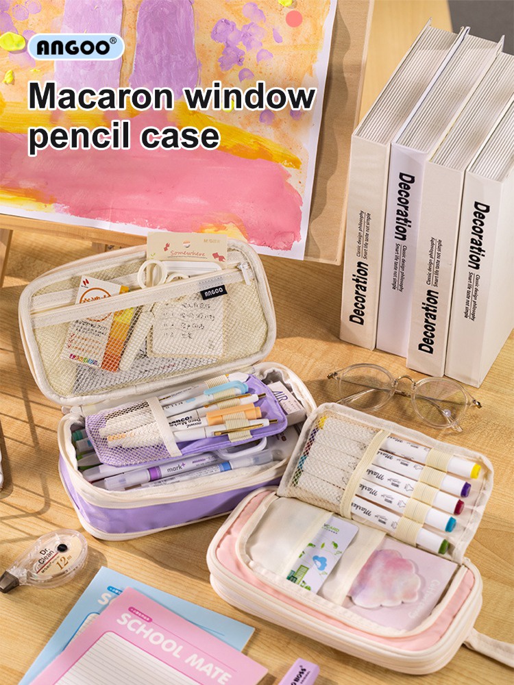 Large Capacity Pencil Case Ins Portable Expandable Simple Japanese ...