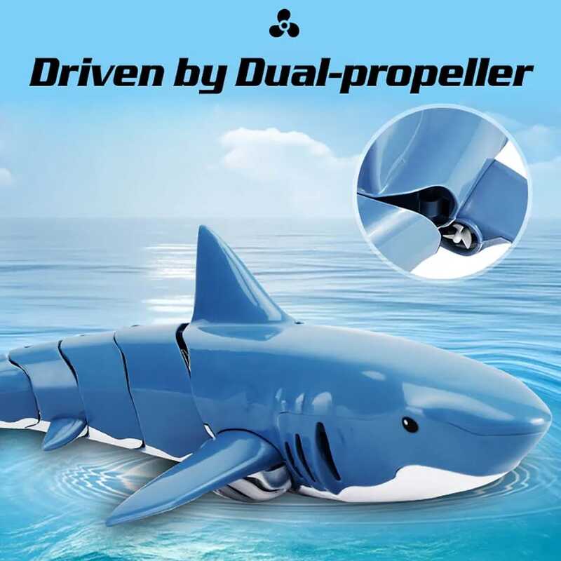 RC Shark Toys Electric Robot Na May Remote Control Fish Swimming Boat