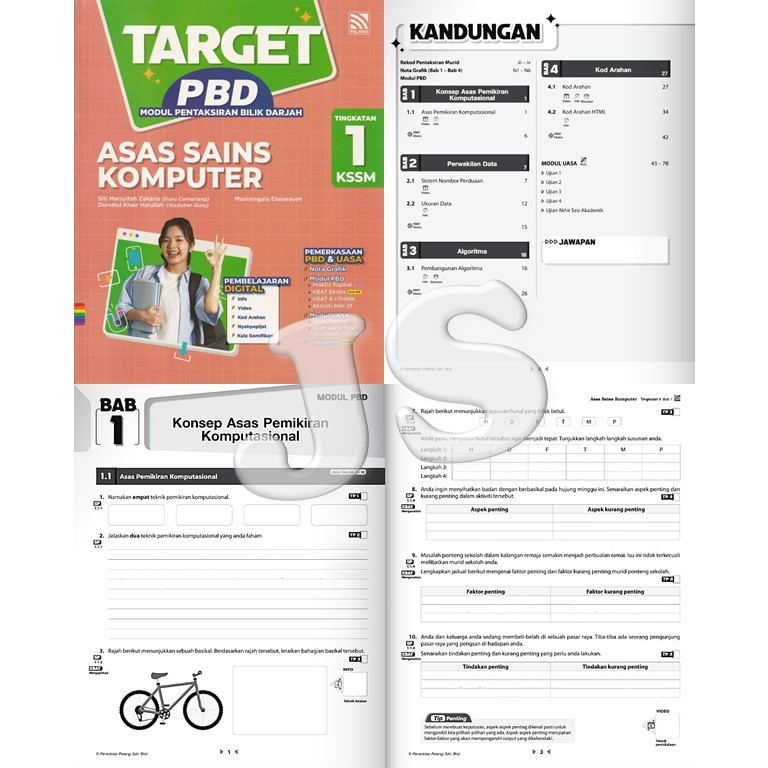 TARGET PBD ASAS COMPUTER SCIENCE LEVEL 1 2 3 KSSM UASA 2025 MODULE ...