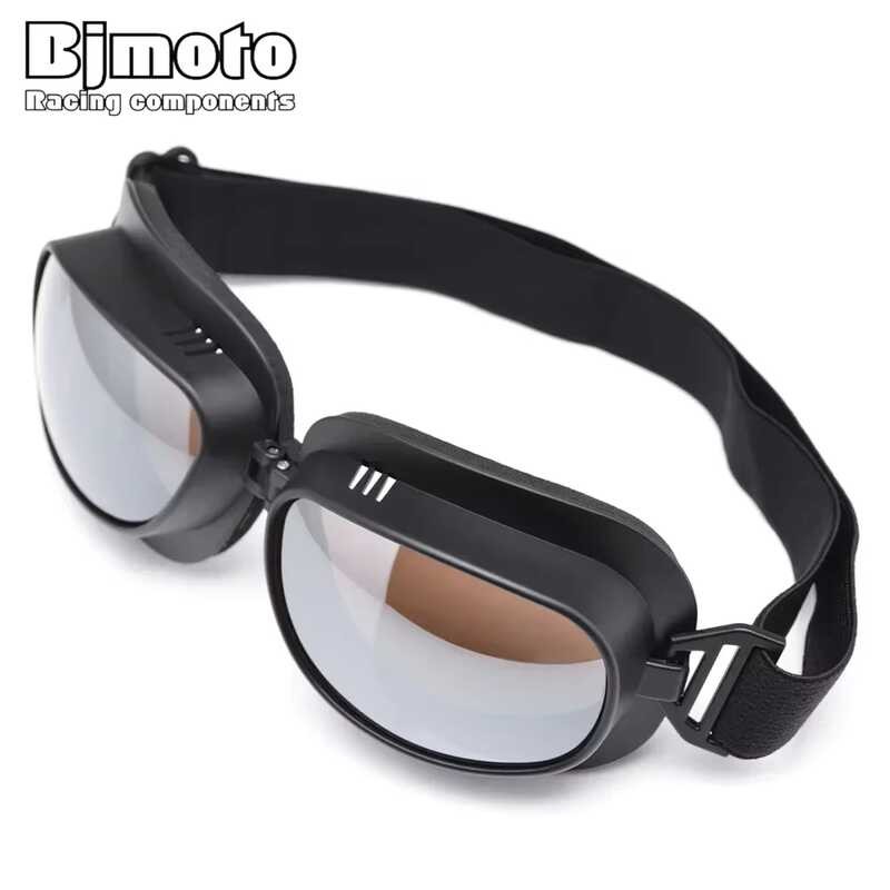 Foldable Motorcycle Goggles Vintage Helmet Goggles ATV UTV Biker ...