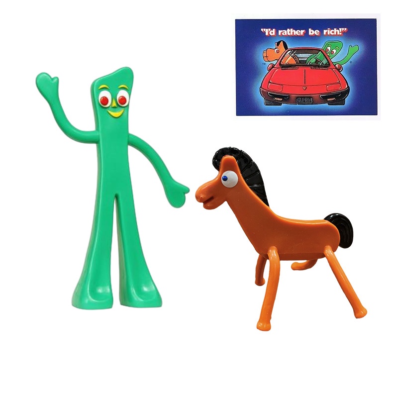 Gumby Retro Animation And Pokey Adorable Blue Gumby And Pokey Orange ...