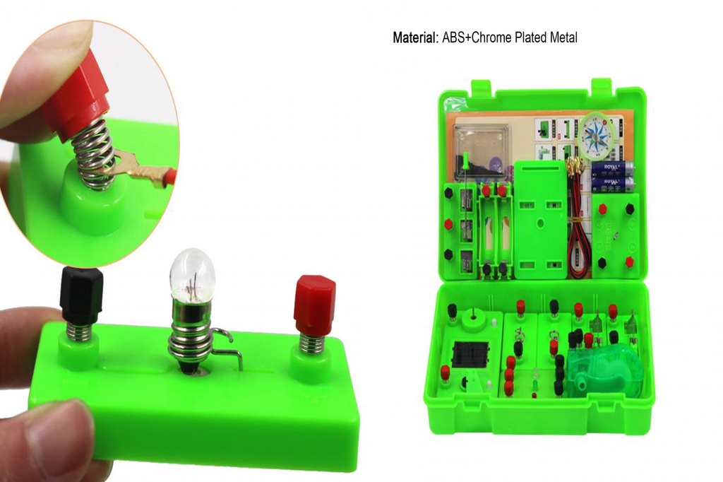 SU Circuit Experiment Kit Basic Connect Wires ABS Student Electricity ...