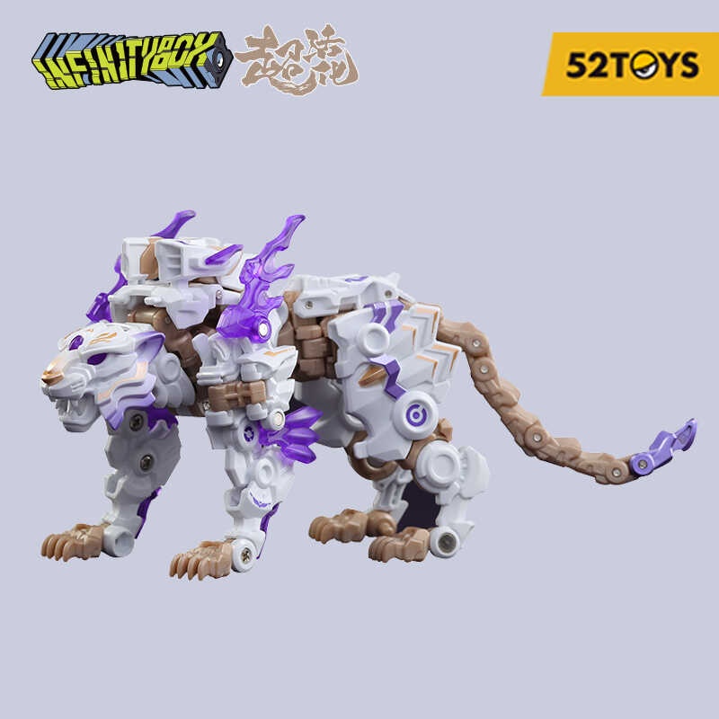 52TOYS INFINITYBOX IB-03 BAIHU | Action Figure Deformabile Da Cubo A Robot, Giocattolo Per Adolescenti E Adulti