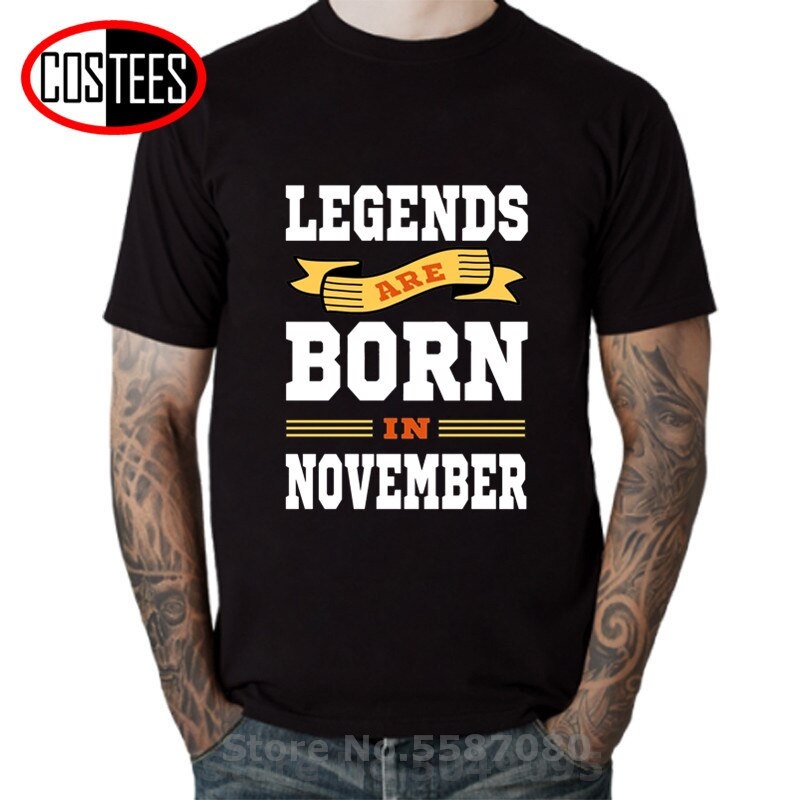 Classic Old School Vintage Legends are born in November T shirt men ...