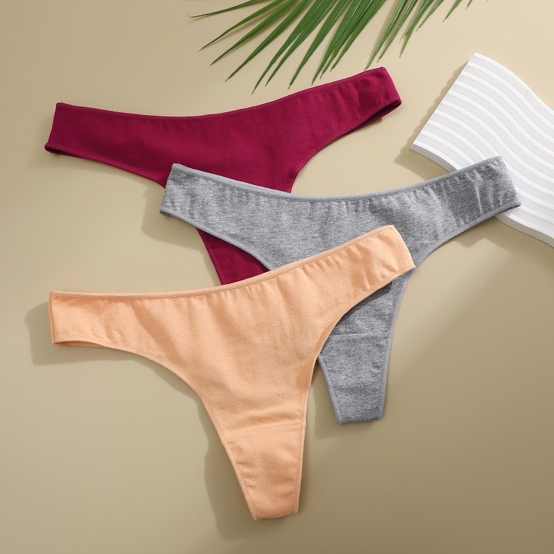 FINETOO Women Cotton G-string Lingerie Underwear for Ladies Panties ...