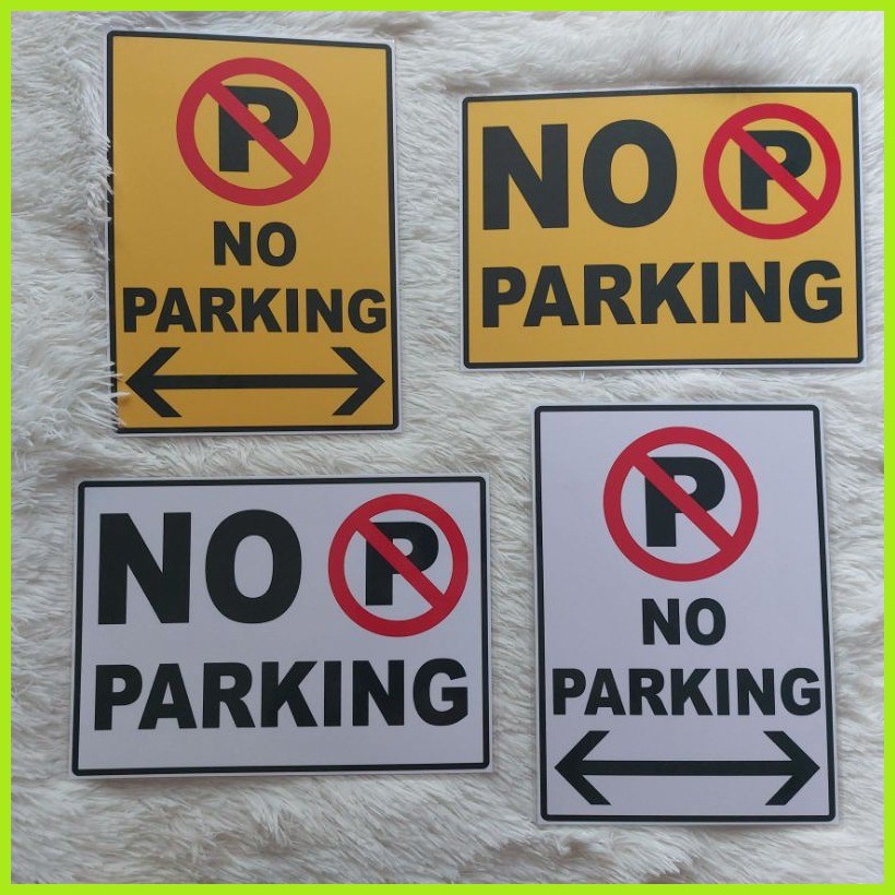 ☀ No Parking Sign, No Parking Signage, Laminated A4 Size | Shopee ...