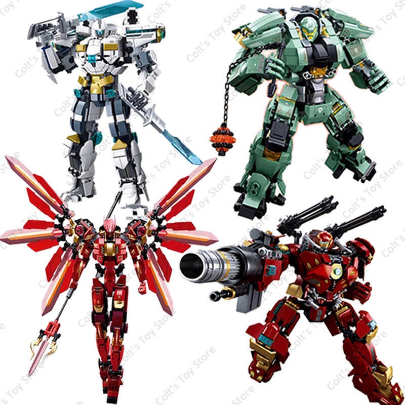 Sluban Pacific Rim Mecha Action Figures Building Blocks Bricks Robot ...