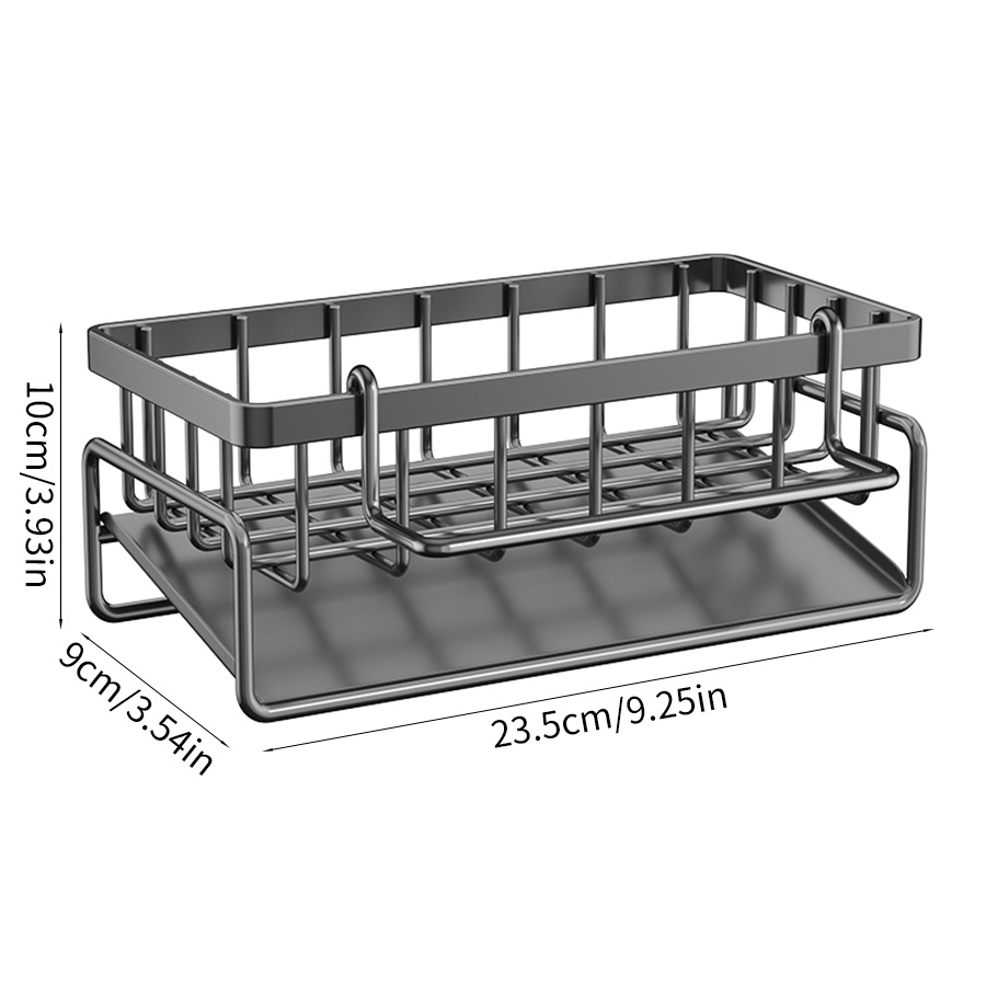 Self-draining Sink Shelf Stainless Steel Kitchen Sink Drain Rack Soap ...