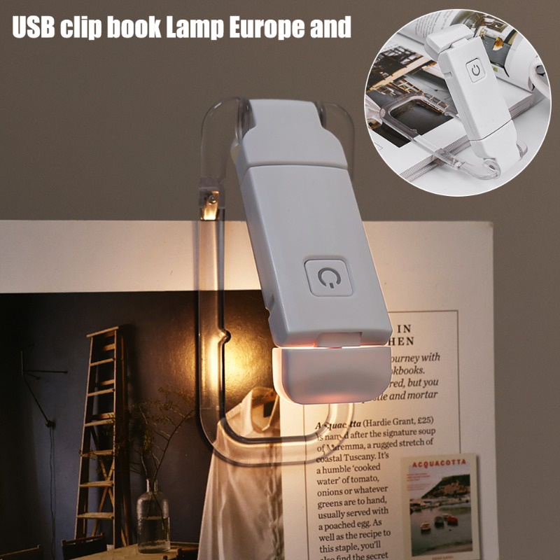 [ Featured ] Mini Portable Bookmark Lamp - USB Clip-on Book Lamp ...