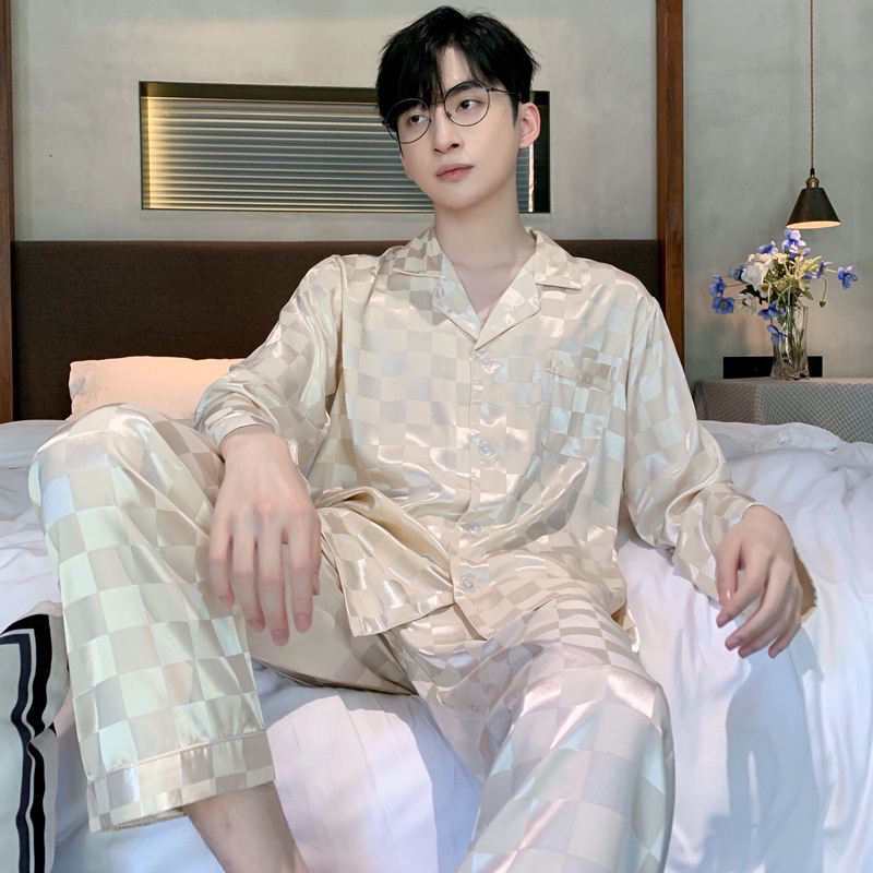 Ice Silk Men's Pajama Set main image 0