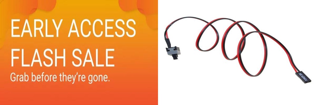 fgDijon Universal Power Line Motherboard Reset On/Off Button ...