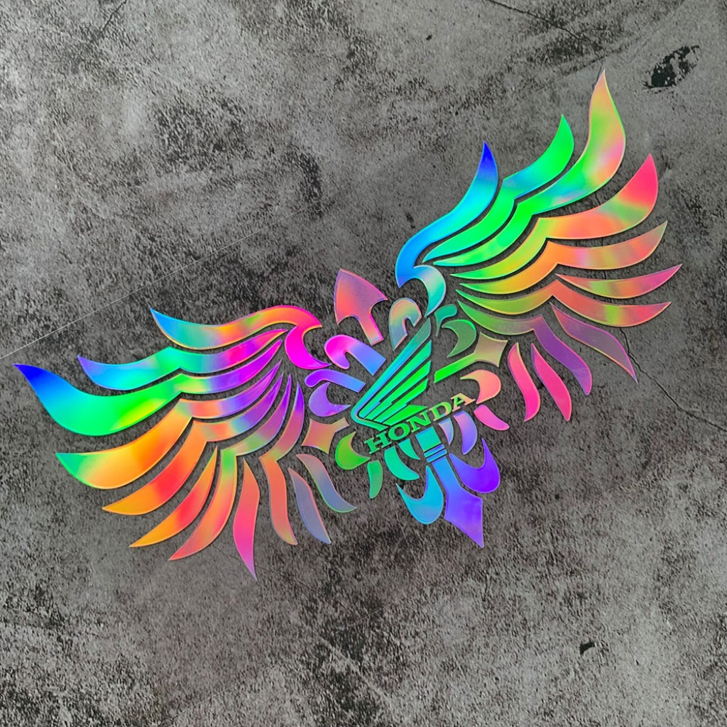 Honda Logo Laser Wings Motorcycle Body Modification Stickers Car Cover ...
