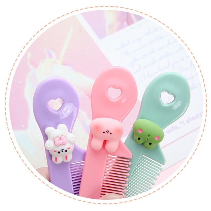 Cute Children Mini Comb Cartoon Portable Hair Comb Little Girl Girls ...