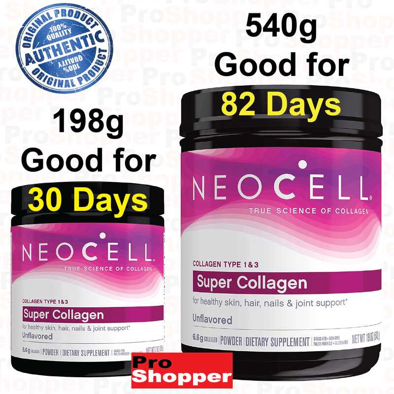 NEOCELL Super Collagen Type 1 & 3. Powder. 7OZ (198G) Shopee Philippines