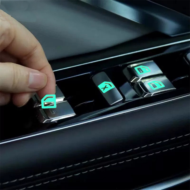 [ Featured ] Door Window Lift Control Panel Decals / Auto Interior Fake ...